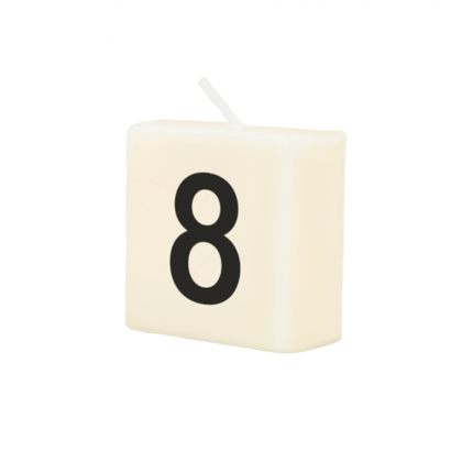 Letter Kaarsje 8 4cm van Paper Dreams koop je bij Partywinkel