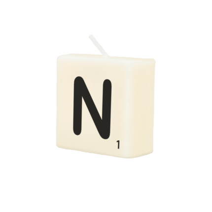 Letter Kaarsje N 4cm van Paper Dreams koop je bij Partywinkel