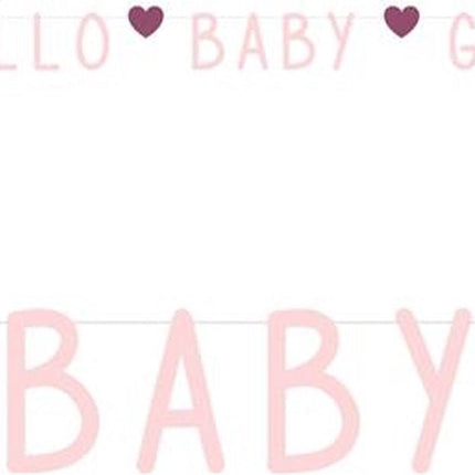 Letterslinger Geboorte Meisje 1,4m van Haza Witbaard koop je bij Partywinkel