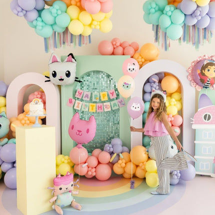 Letterslinger Happy Birthday Gabby's Dollhouse, 180 x 15 cm van Partydeco koop je bij Partywinkel