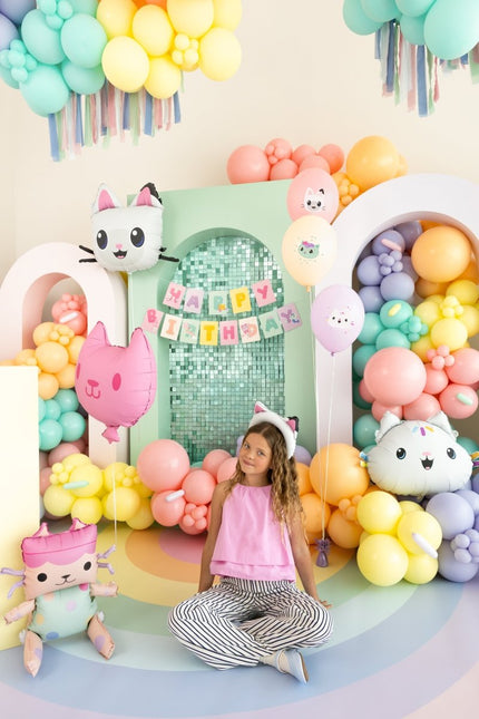 Letterslinger Happy Birthday Gabby's Dollhouse, 180 x 15 cm van Partydeco koop je bij Partywinkel