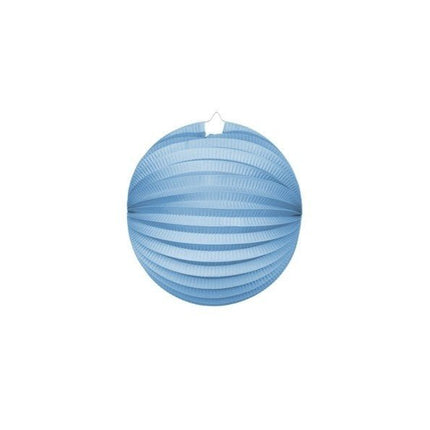 Licht Blauwe Lampion 25cm van WeFiesta koop je bij Partywinkel