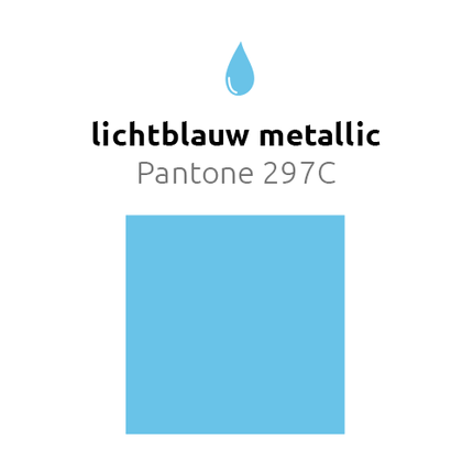 Lichtblauwe Ballonnen Metallic 25cm 10st van Balloonia koop je bij Partywinkel