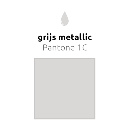 Lichtgrijze Reuze Ballon Metallic 60cm van Balloonia koop je bij Partywinkel