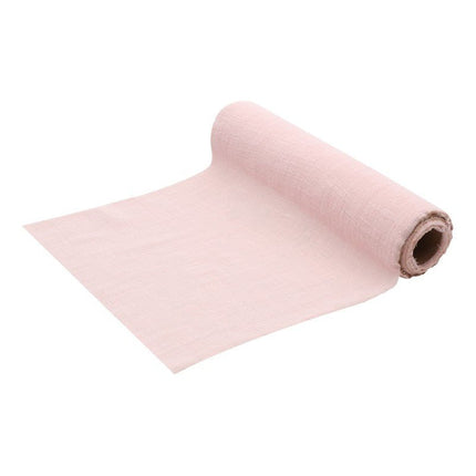 Lichtroze Tafelloper Katoen 5m van CHAKS koop je bij Partywinkel