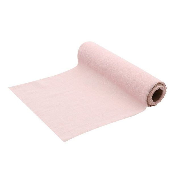 Lichtroze Tafelloper Katoen 5m van CHAKS koop je bij Partywinkel
