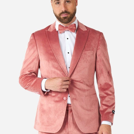 Lichtroze Velvet Smoking Heren OppoSuits van OppoSuits koop je bij Partywinkel