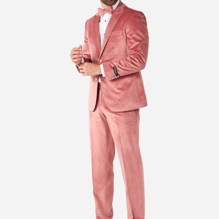 Lichtroze Velvet Smoking Heren OppoSuits van OppoSuits koop je bij Partywinkel