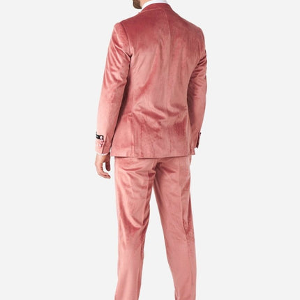 Lichtroze Velvet Smoking Heren OppoSuits van OppoSuits koop je bij Partywinkel