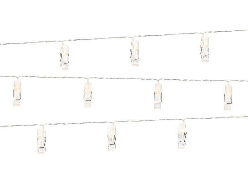 Lichtslinger LED Knijpers 1,4m van Partydeco koop je bij Partywinkel