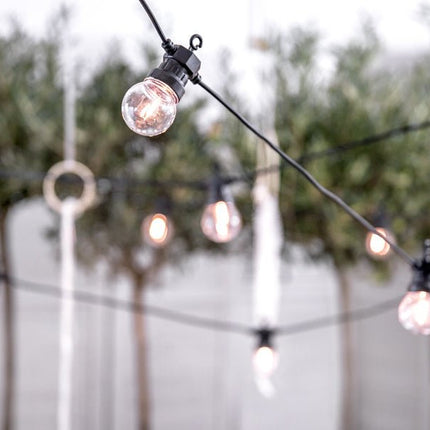 Lichtslinger LED Lampjes Zwart 5m van Partydeco koop je bij Partywinkel