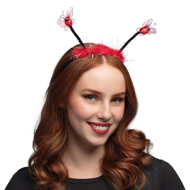 Lieveheersbeestje Haarband Rood van Boland koop je bij Partywinkel