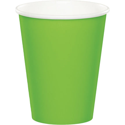 Lime Groene Bekers 256ml 8st van Creative Converting koop je bij Partywinkel