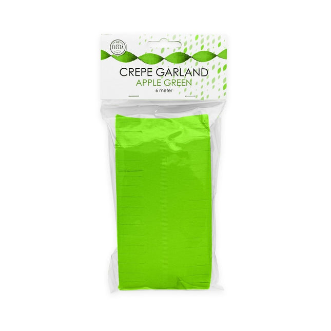 Lime Groene Slingers Crepe 6m van WeFiesta koop je bij Partywinkel
