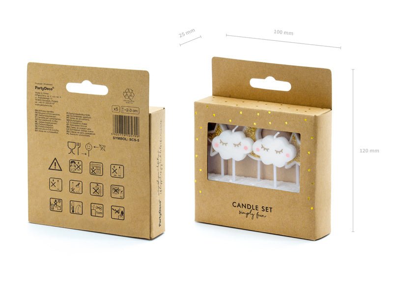 Little Star Kaarsen 3cm 5st van Partydeco koop je bij Partywinkel