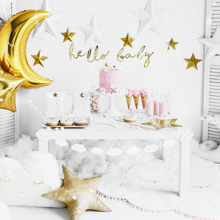 Little Star Star Borden Goud 27cm 6st van Partydeco koop je bij Partywinkel