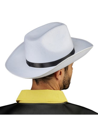 Lucky Luke cowboyhat, hvid, one size