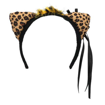 Luipaard Accessoireset Bruin 4 delig van Boland koop je bij Partywinkel