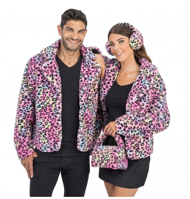 Luipaard Oorwarmers gekleurd van CHAKS koop je bij Partywinkel