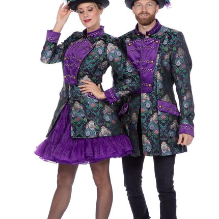 Groen Paarse Jas Dames van Wilbers & Wilbers koop je bij Partywinkel