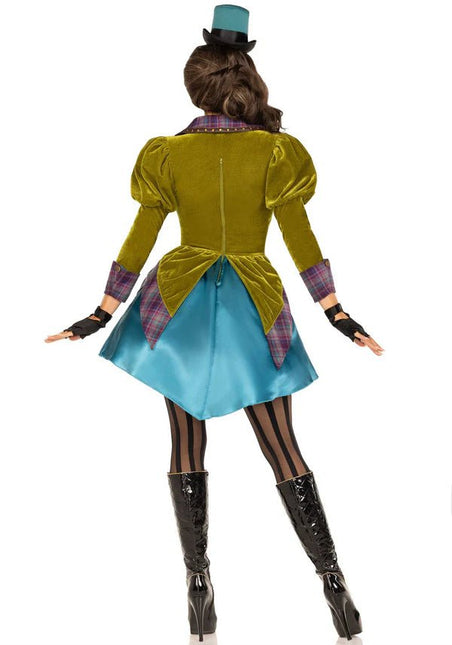 Mad Hatter Jurk Dames Fluweel Leg Avenue van Leg Avenue koop je bij Partywinkel