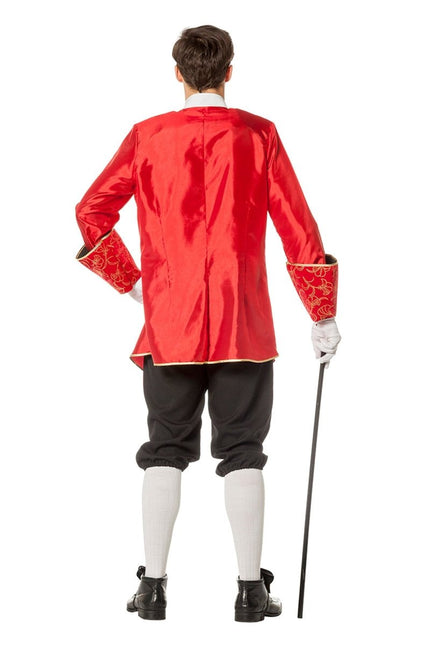 Markies Kostuum Luxe Rood Zwart van Wilbers & Wilbers koop je bij Partywinkel