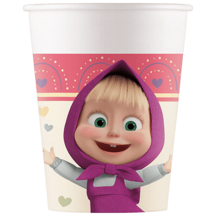 Masha En De Beer Bekers 200ml 8st van Procos koop je bij Partywinkel