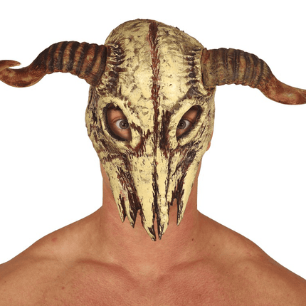 Masker Schedel Hoorns van Fiestas Guirca koop je bij Partywinkel