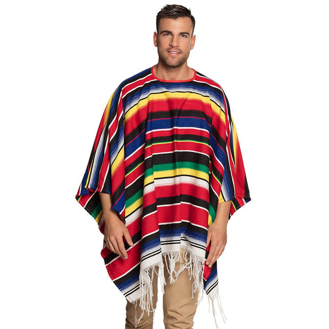 Mexicaanse Poncho 1,55m van Boland koop je bij Partywinkel