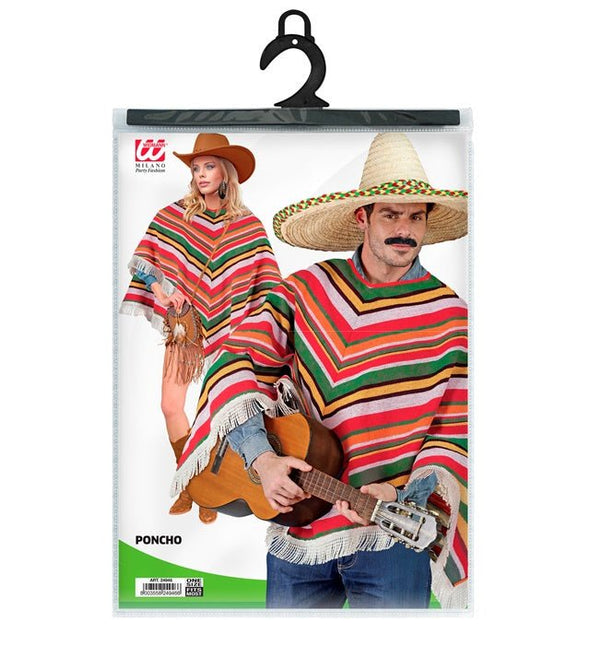 Mexicaanse Poncho One Size van Widmann koop je bij Partywinkel