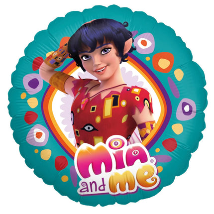 Mia And Me Heliumballon, rund, tom, 45 cm