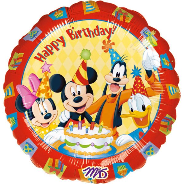 Mickey Mouse Helium Ballon Happy Birthday 43cm leeg van Anagram koop je bij Partywinkel