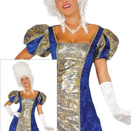 Middeleeuwen Jurk Blauw Dames Middeleeuwen van Fiestas Guirca koop je bij Partywinkel