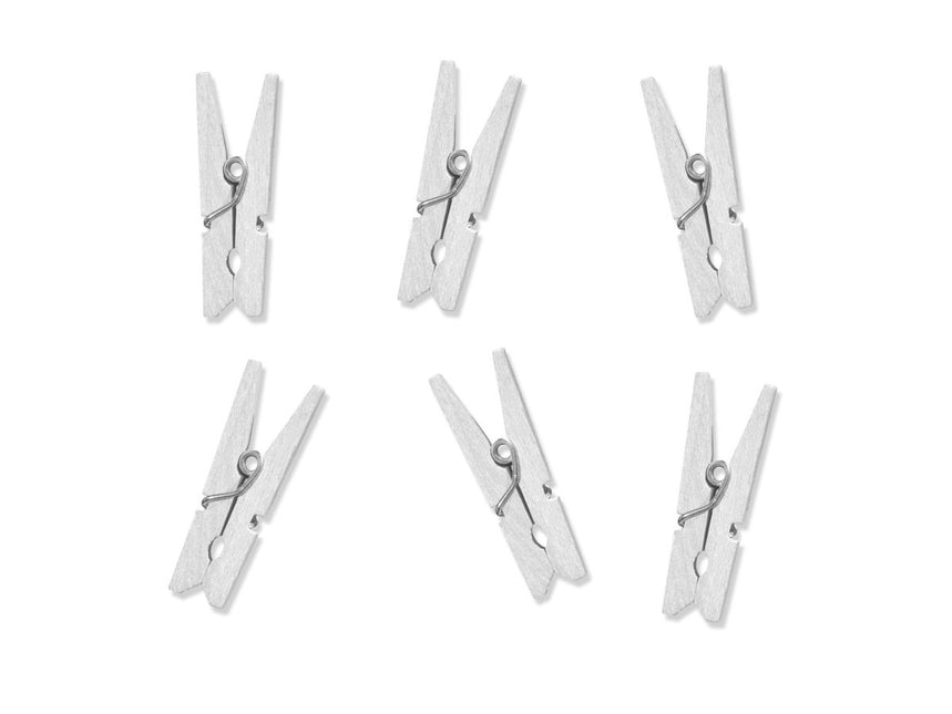 Mini Knijpers Wit 3cm 20st van Partydeco koop je bij Partywinkel