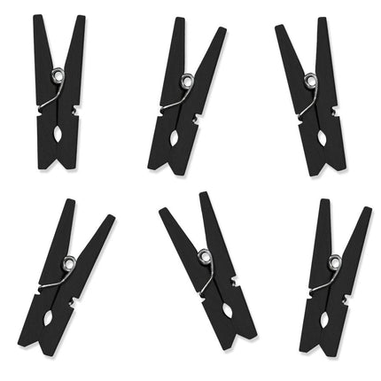 Mini Knijpers Zwart 3,5cm 10st van Partydeco koop je bij Partywinkel