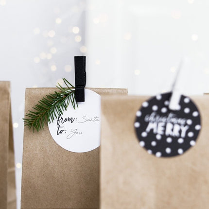 Mini Knijpers Zwart 3,5cm 10st van Partydeco koop je bij Partywinkel