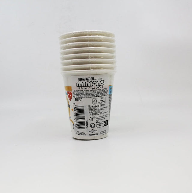 Minions Bekers 200ml 8st van Procos koop je bij Partywinkel
