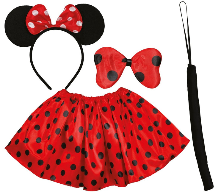 Minnie Mouse Accessoireset Zwart Rood van Fiestas Guirca koop je bij Partywinkel