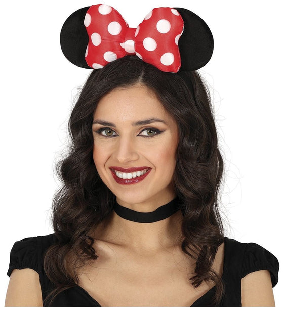 Minnie Mouse Haarband Wit Rood van Fiestas Guirca koop je bij Partywinkel