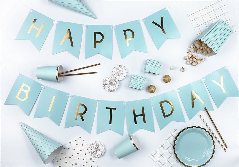 Mint Groene Popcorn Bakjes Goud Gestreept 12,5cm 6st van Partydeco koop je bij Partywinkel