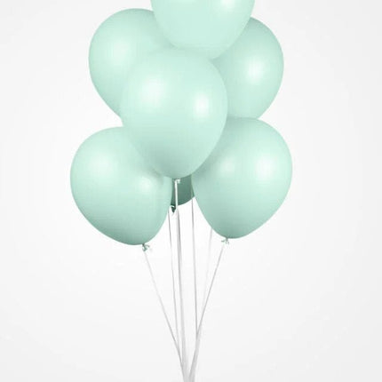 Mintgroene Ballonnen Pastel Macaron 30cm 100st van WeFiesta koop je bij Partywinkel