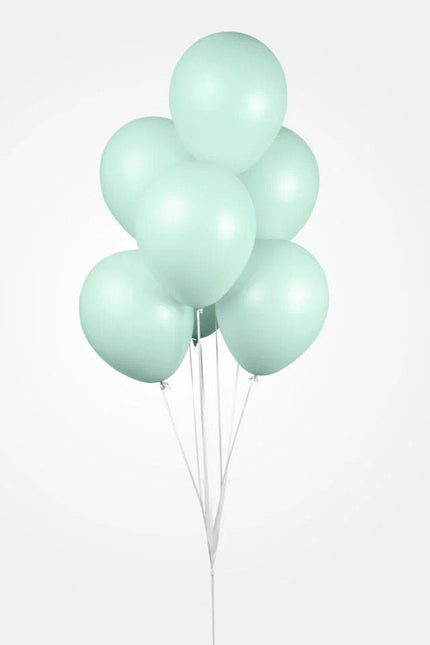 Mintgroene Ballonnen Pastel Macaron 30cm 100st van WeFiesta koop je bij Partywinkel