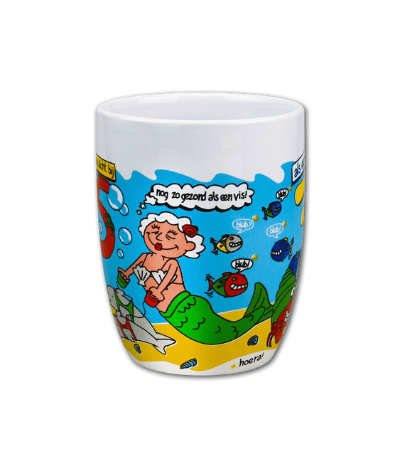 Mok 75 Jaar 12cm van Paper Dreams koop je bij Partywinkel