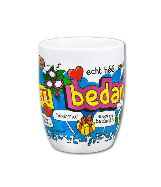 Mok Bedankt 12cm van Paper Dreams koop je bij Partywinkel