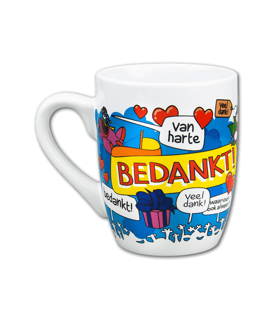 Mok Bedankt 12cm van Paper Dreams koop je bij Partywinkel