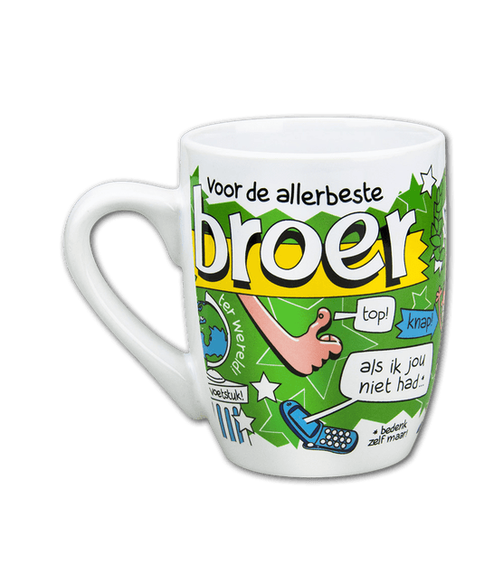 Mok Broer 12cm van Paper Dreams koop je bij Partywinkel