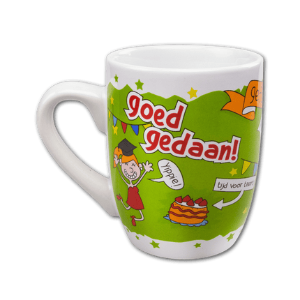 Mok Geslaagd Goed Gedaan 12cm van Paper Dreams koop je bij Partywinkel