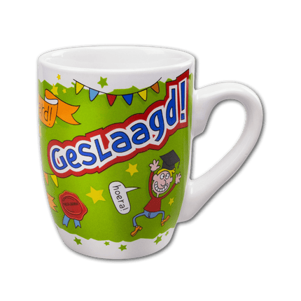 Mok Geslaagd Goed Gedaan 12cm van Paper Dreams koop je bij Partywinkel