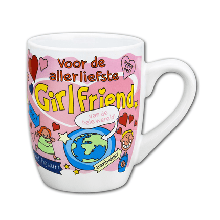 Mok Girlfriend 12cm van Paper Dreams koop je bij Partywinkel