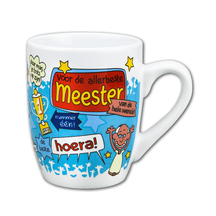 Mok Meester 12cm van Paper Dreams koop je bij Partywinkel